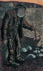 Nikolai Astrup, Fiskeren, Fargetresnitt