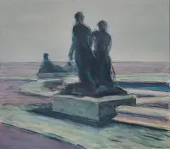 Svein Johansen, Vinterreise, 1978, Olje på lerret