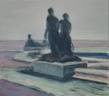 Svein Johansen, Vinterreise, 1978, Olje på lerret