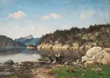 Morten Müller, Fiskerfamilie i fjordlandskap