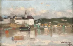 Kalle Løchen, Akershus, 1883, Olje på plate