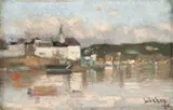 Kalle Løchen, Akershus, 1883, Olje på plate