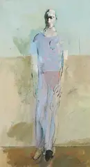 Stående figur by Per Morten Karlsen, 1981, Olje på lerret, sold Nov 2016