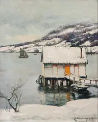 Karl Dørnberger, Fra Soon, 1904, Olje på plate