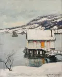 Karl Dørnberger, Fra Soon, 1904, Olje på plate