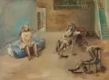 Per Krohg, En teaterscene, 1924, Olje på lerret