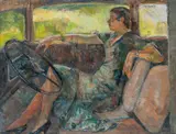Søren Onsager, Amerikanerinnen, 1931, Olje på lerret
