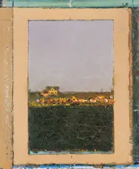 Leonard Rickhard, Landskap (Aftenstemning), Olje på lerret