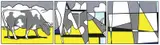 Roy Lichtenstein, Cow Going Abstract, Serigrafi
