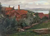 Eyolf Soot, Den døde fabrikk, Hexhus, Kapp, 1912, Olje på lerret