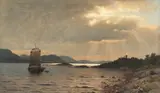 Adelsteen Normann, Fjordlandskap med folkeliv