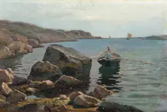Carl Wilhelm Barth, Fra Svinør, Olje på papp, oppklebet på treplate