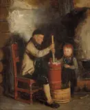 Jahn Ekenæs, Kinning, 1877, Olje på lerret
