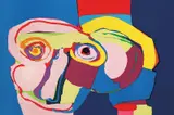 Komposisjon by Karel Appel, 1970, Fargelitografi, sold Jun 2016