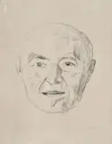 Edvard Munch, Nils Onsager, Litografi trykket i svart på middels tynt