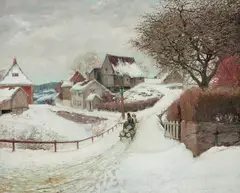 Karl Dørnberger, Parti fra Son, 1906, Olje på lerret