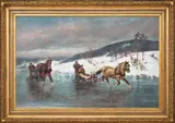 Axel Ender, Sledekjøring på isen