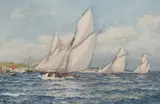 Hans Gude, Regatta