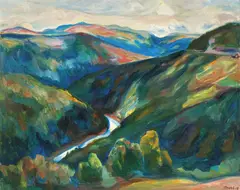 Kristen Holbø, Skåbudalen, 1919, Olje på lerret