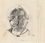 Jakob Weidemann, Hode, 1951, Blyant på papir