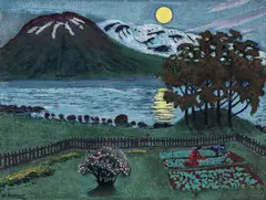 Nikolai Astrup, Maimåne, Fargetresnitt med håndkolorering på papir