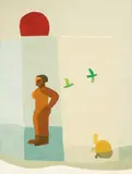 Charlotte Wankel, Soloppgang, 1931, Olje på lerret