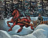 Per Krohg, Melkekjøreren, Olje på lerret