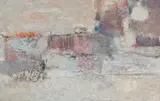 Carl Nesjar, Snow-picture, Olje på lerret