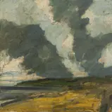 Ørnulf Opdahl, Landskap, 1989, Olje på lerret