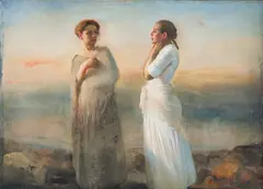 Odd Nerdrum, To kvinner, Olje på lerret