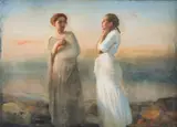 Odd Nerdrum, To kvinner, Olje på lerret