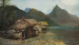 Anders Askevold, Fra Hjørundfjord, Olje på lerret