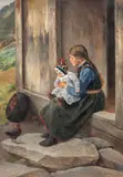 Axel Ender, Søstre, Hallingdal