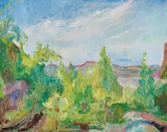 Thorvald Erichsen, Fra Kjelsøy, 1929, Olje på lerret