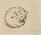 Edvard Munch, Fips, Tusj på tynt gulhvitt papir