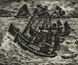 Kaare Espolin Johnson, Røstskøyter II, Litografi