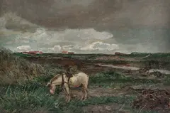 Eilif Peterssen, Ruskevær, Orre. Skisse, 1897, Olje på lerret