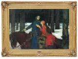 Eilif Peterssen, Rikeball og stolt Gudbjørg. Studie