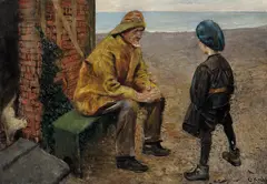 Christian Krohg, Gode venner, Olje på lerret