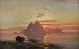 Thorolf Holmboe, Skarvene på Røst, midnattsol