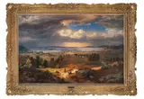 Bernt Lund, Utsyn over Christiania fra Sinsenbakken, 1846, Olje på lerret