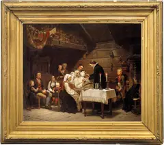 Adolph Tidemand, Sognebud I, 1860, Olje på lerret