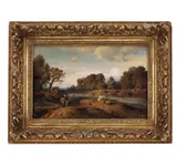 Hans Gude, Landskap, 1860, Olje på lerret