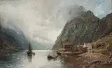 Anders Askevold, Sognefjord, 1888, Olje på lerret
