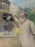 Christian Krohg, Portrett av Henrik Ibsen på Karl Johan