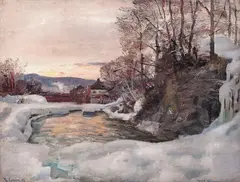 Frederik Collett, Marsaften, fra Mesna, 1893, Olje på lerret