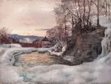 Frederik Collett, Marsaften, fra Mesna, 1893, Olje på lerret
