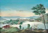 Johan Christian Dahl, Bergen sett fra Kronstad, Olje på lerret