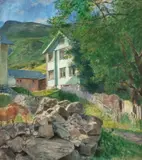 Eilif Peterssen, Gamlegården Skogstad Ettermiddagssol