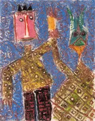 Seierherren by Rolf Nesch, Fargemetalltrykk, sold Jun 2014